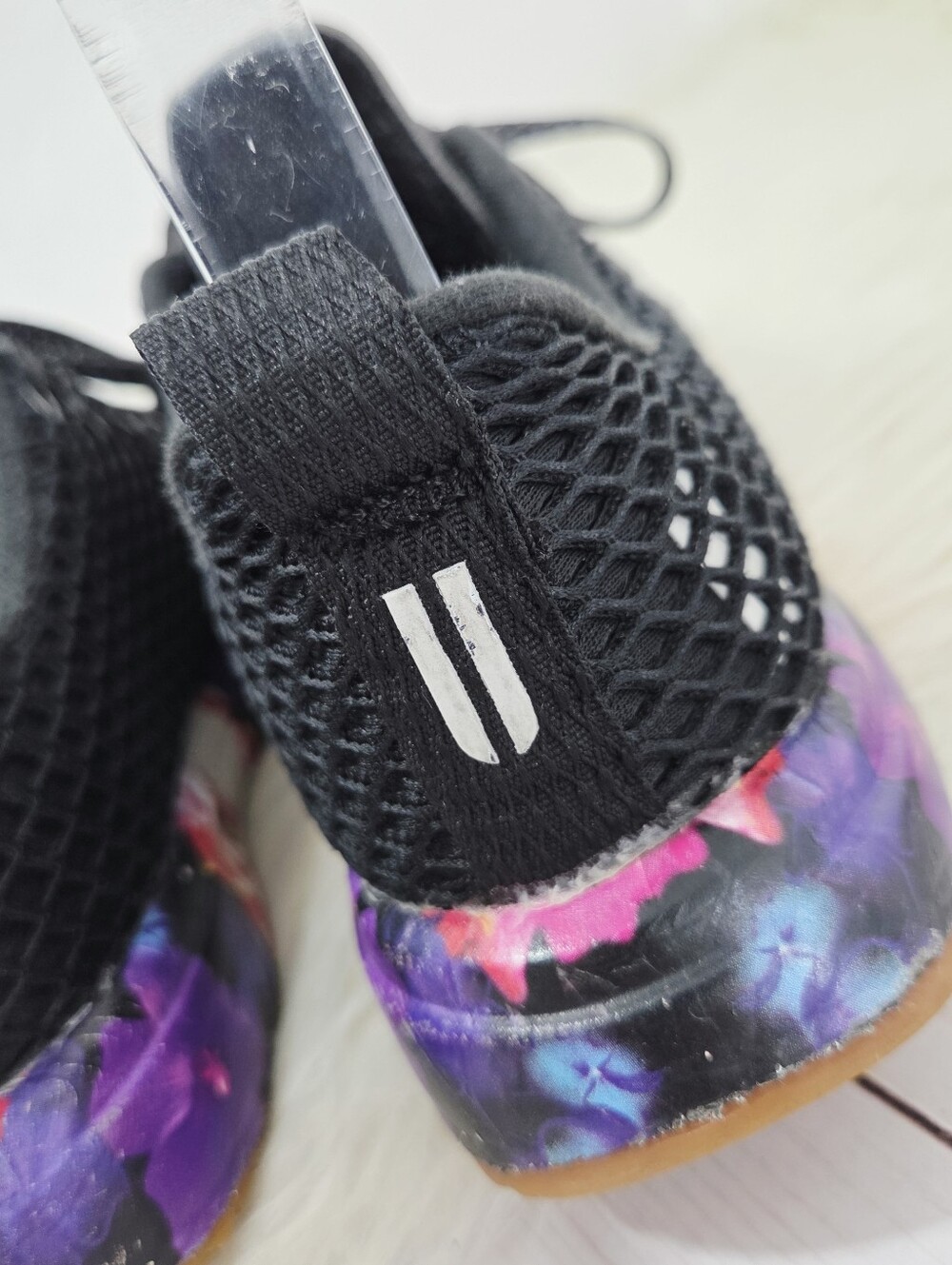 No Bull NOBULL Black Space Floral Low Top Mesh Trainer Shoes sneaker Women's 5.5 - Picture 7 of 10